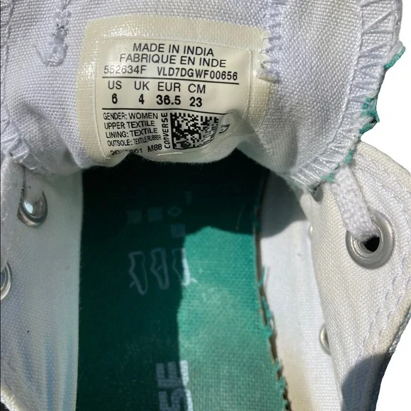 Teal Converse US woman’s size 6 - Picture 4 of 4